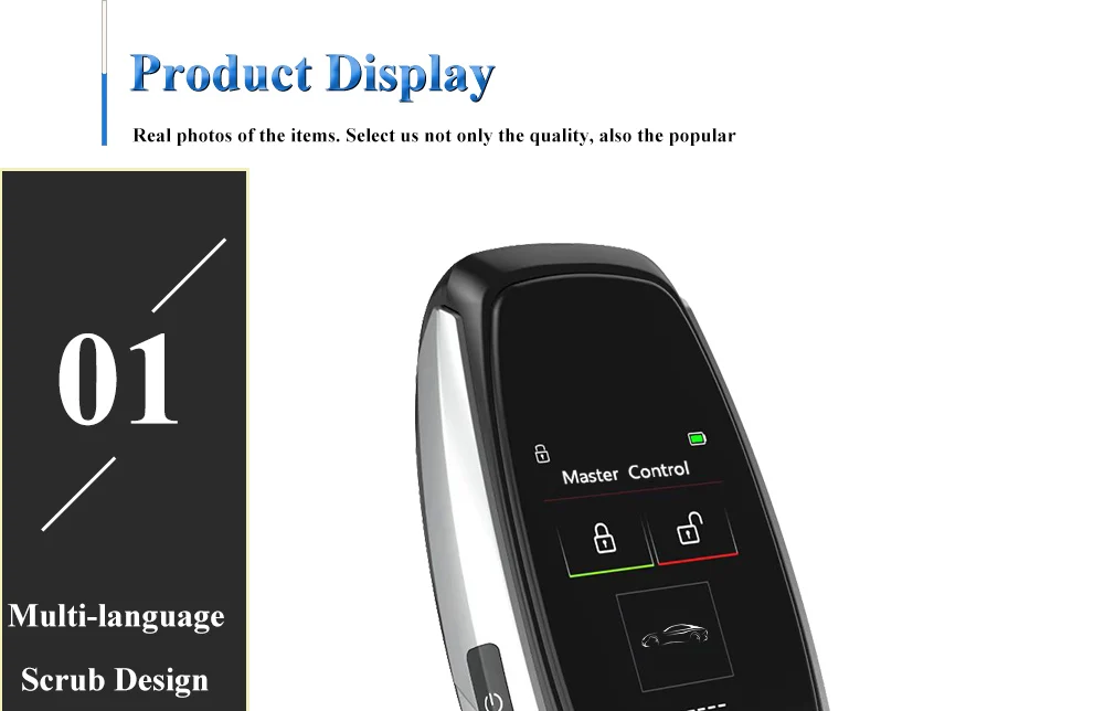 Aggiornamento CF920 multilingue chiave LCD intelligente universale ingresso confortevole blocco automatico senza chiave Go per Audi/Ford/Mazda/Toyota/Porsche - S9fe4407c17b148f4913335fa4ce0042aC