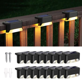 16-Pack Solar Deck Step Lights 1