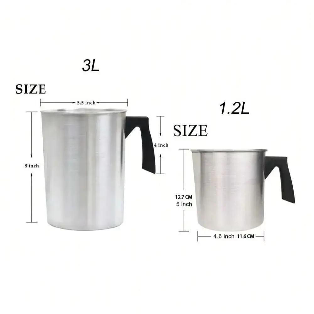 Candle Wax Boiler 32oz Double Boiler Wax Melting Pot 304 Stainless Steel