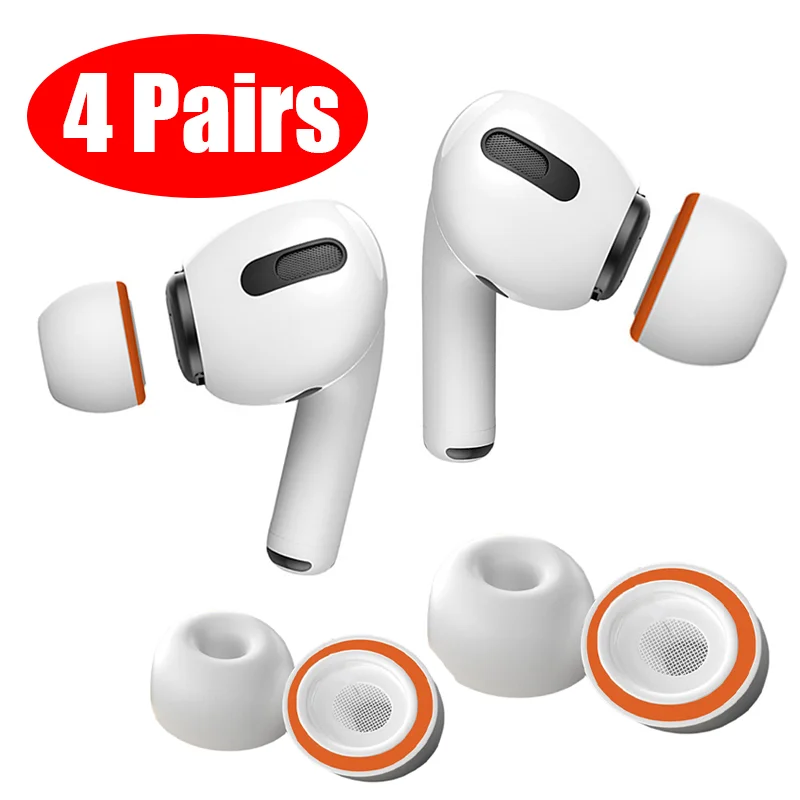 For AirPods Pro/Pro2 Memory Foam Ear Tips Soft Silicone Replacement