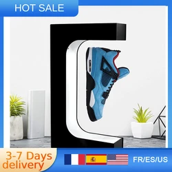 Magnetic Floating Shoe Display Stand Levitation Sneaker Holder With LED Light for Advertising Store levitating shoe display