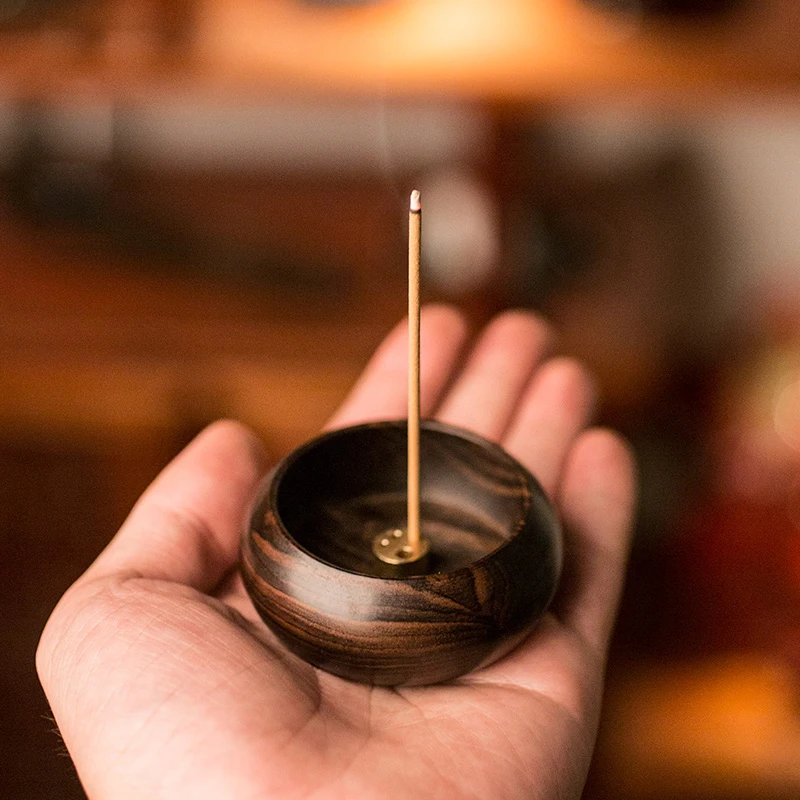 

Vintage Wooden Censer Incense Stick Holder Joss Box Incense Burner Desk Table Decoration Home Teahouse Aromatherapy Furnace