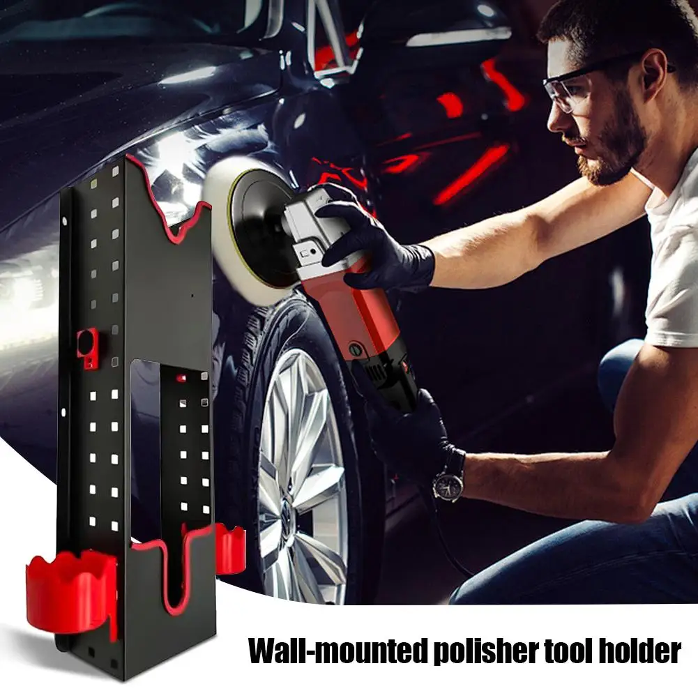 Car Polisher Hanger Angle Grinder Frame Tool Tool Organizer Power Tool Holder Angle Grinder Holder With Wire Storage Rack Box For Machines Cutting Machines Polishing G7L4