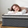 Queen Hybrid Innerspring Mattresses 10 Inch Plush Mattress Foam Spring Mattress Queen Size Mattress Bed in a Box  with Pressure 2
