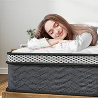 Queen Hybrid Innerspring Mattresses 10 Inch Plush Mattress Foam Spring Mattress Queen Size Mattress Bed in a Box  with Pressure 2