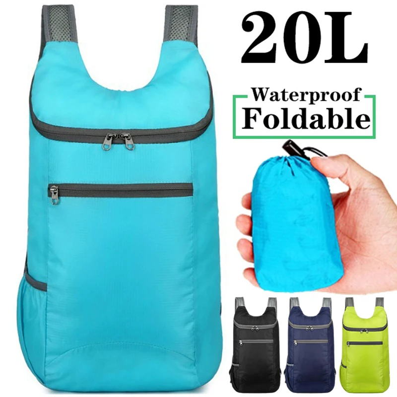 

20L Lightweight Packable Backpack Foldable Ultralight Outdoor Folding Backpack Travel Daypack Bag Sports Daypack for Men Women