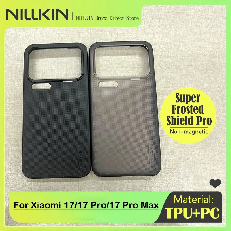 NILLKIN Frosted Shield Case with 4-Corner Bumper Protection and Anti-Fingerprint Finish