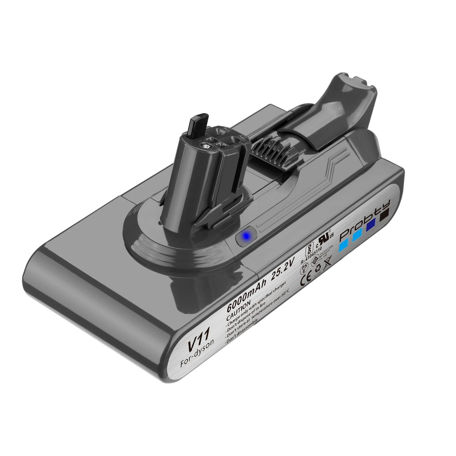 Batterie 25,2 V 3,6 Ah Pour Dyson V11 - Compatible V11 Click-in, Outsize, Animal, Torque Drive, Absolute Extra, SV15 - 90,72 Wh