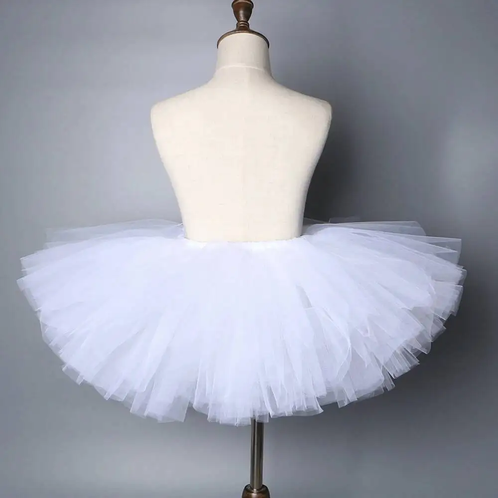 White Tutu Skirt for Girls Kids Halloween Party Costume Newborn