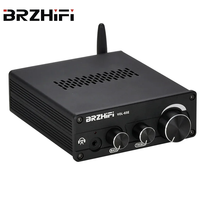 

Вакуумный трубчатый предусилитель BRZHIFI Mini 65E, Hi-Fi Bluetooth-совместимый стереопредусилитель 5,0 с регулировкой тона для звукового усилителя