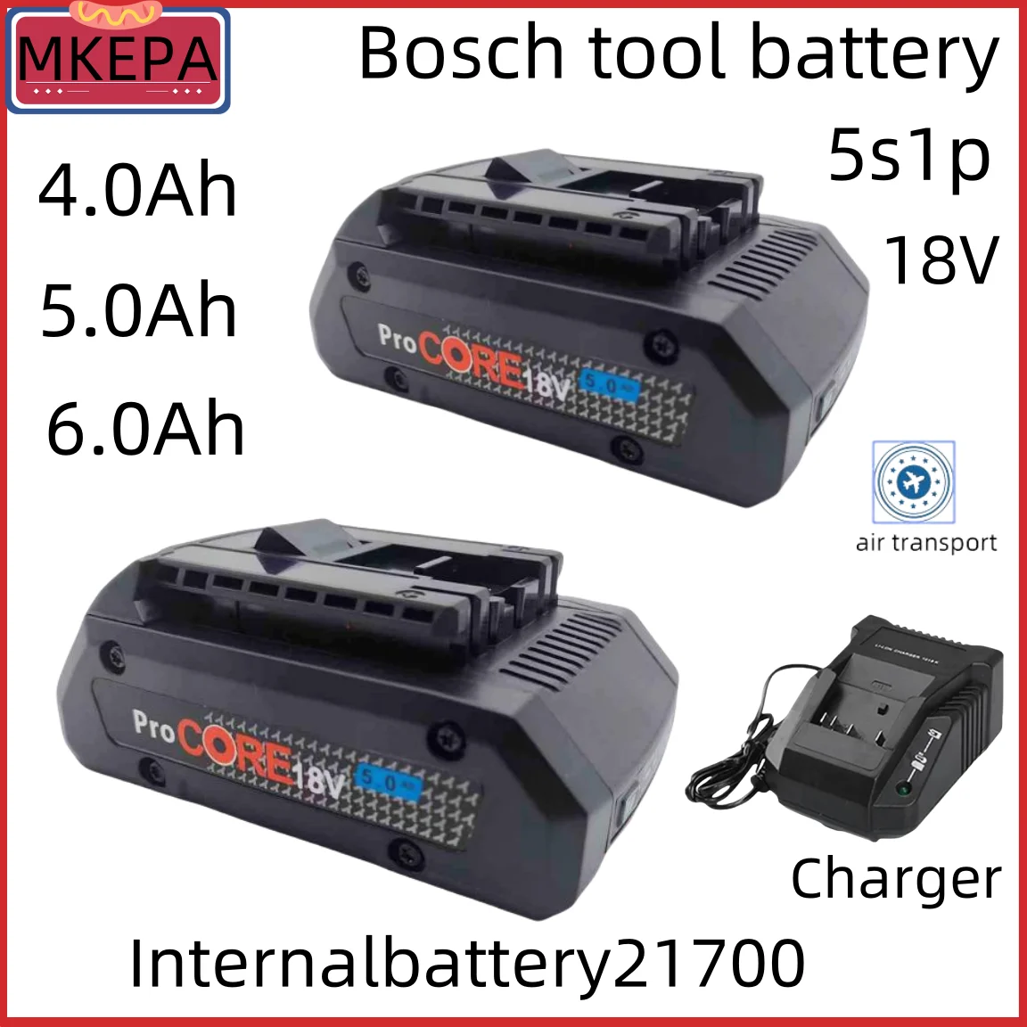 18V 5.5Ah Akku für Bosch PBA/PSB/PSR Series, AL1880CV AL1810CV