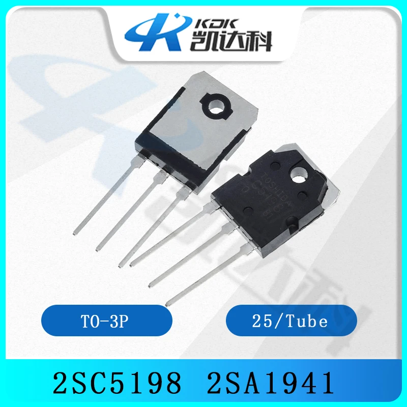 Reland Sun Lot De 10 Transistors TO-3P 5 Paires 2SC5198 2SA1941