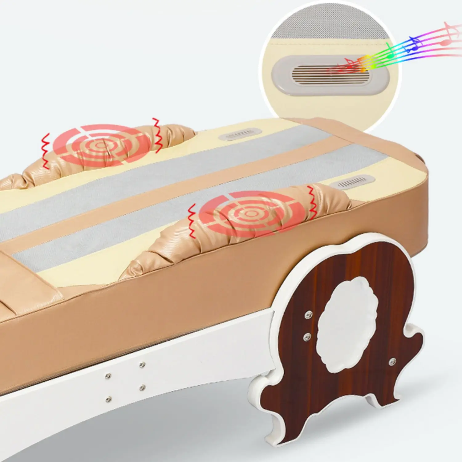 jade stone massage bed Electric massage Track Full Body Jade Thermal Heating Massage chair Bed Roller christmas New Year Gift 3
