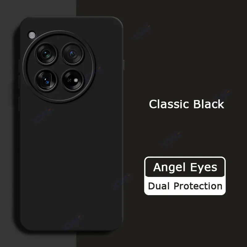 Luxury Angel Eyes Square Liquid Silicone Case Cover - Soft 360 Shockproof Mobile Phone Shell