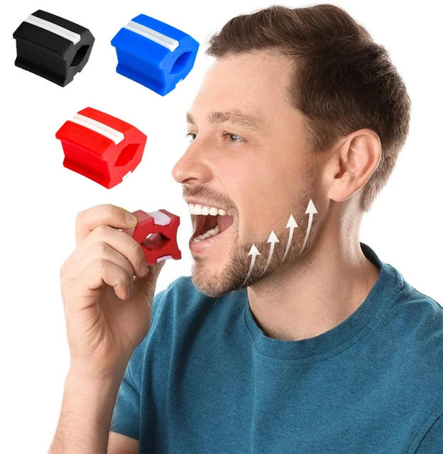 Ejercitador de mandíbula en forma de V para hombre, bola para masticar,  mordedura, entrenamiento corporal - AliExpress