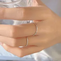 1mm Thin Stackable Ring Stainless Steel Faceted Ring for Women Girl Size 4-10 - Image 6