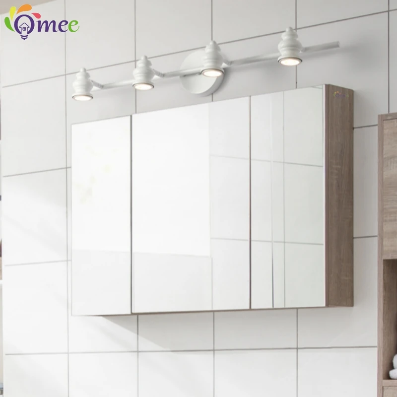 Bathroom LED Mirror Wall Lamp Black White Up Down Swing Adjustable Sconce Lighting Fixture Makeup mirror LED Luxury Decor Lights