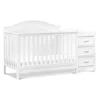 4-in-1 Convertible Crib and Changer Combo in White 1