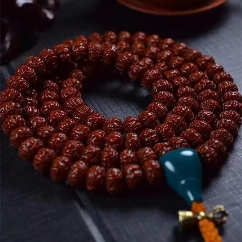 

Jade Machine Brush Finished Product Small Jingang Bodhi 108 Pcs Five Faces Necklace Bracelet