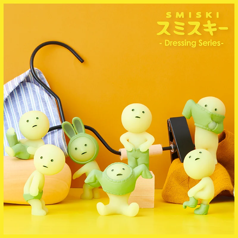 

Smiski Series Glow-in-the-dark Blind Box Guess Bag Series Mystery Box Toy Doll Cute Characters Christmas Present Valentine Gift