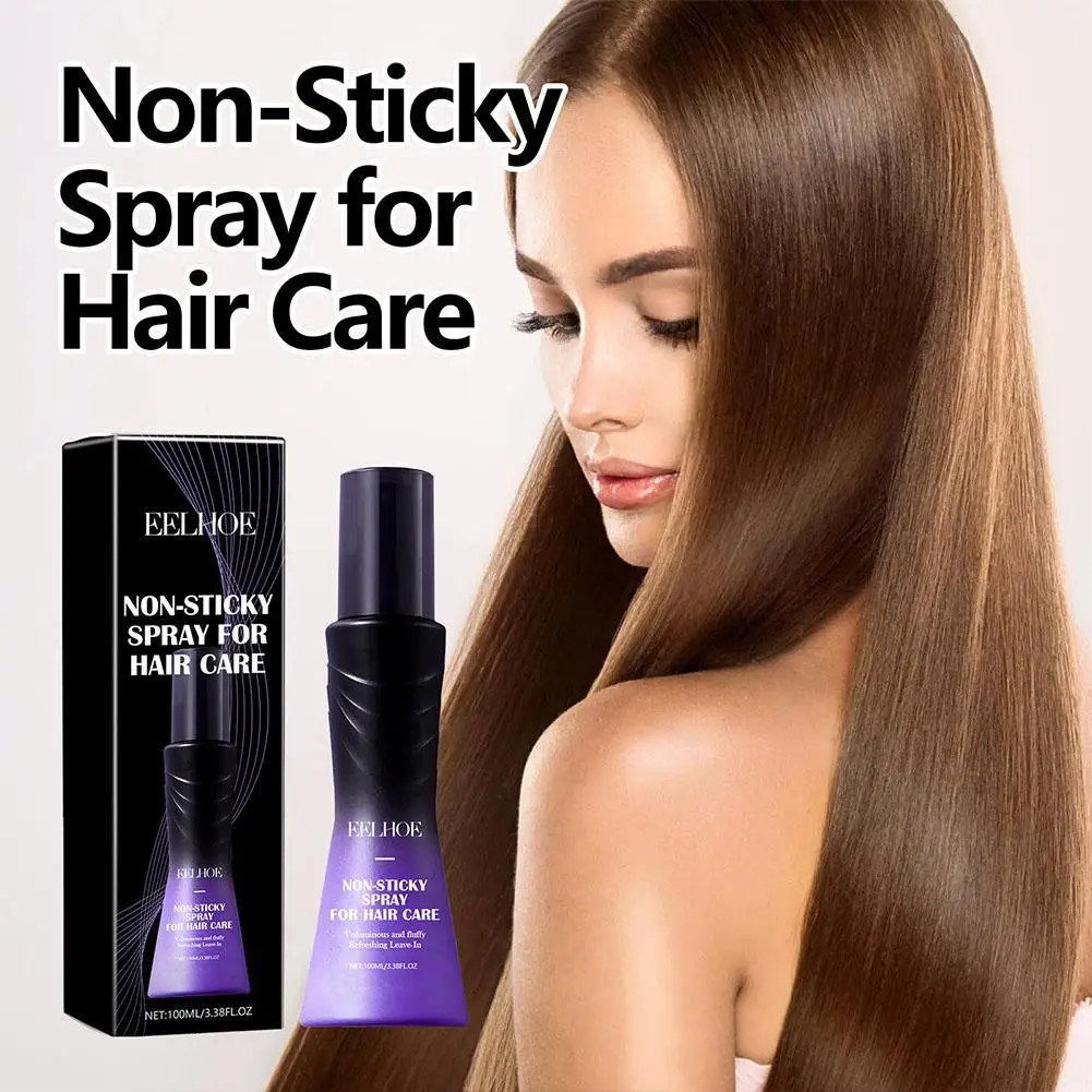 

100ML Leave-In Airy Pomade Spray Rose Non-Sticky Long Lasting Hair Styling Spray Refreshing Airy Non Sticky Fluffy Spray