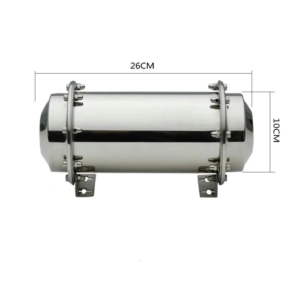Stainless Steel Time Capsule Waterproof Lock Container Storage Future Gift 10.2"