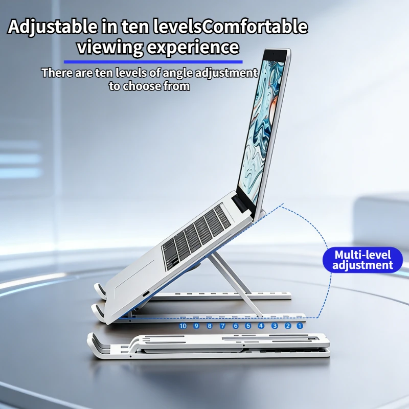 조정 가능한 노트북 스탠드 휴대용 접이식 노트북 브래킷 Macbook Air iPad 태블릿 용 컴퓨터 모니터 홀더 기본 액세서리