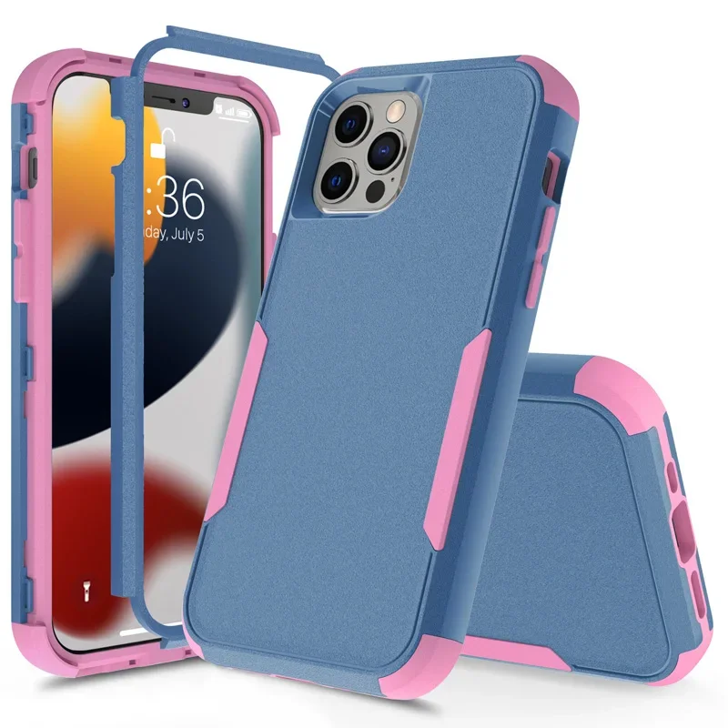 3 Layer Armor Case for iPhone - Side View