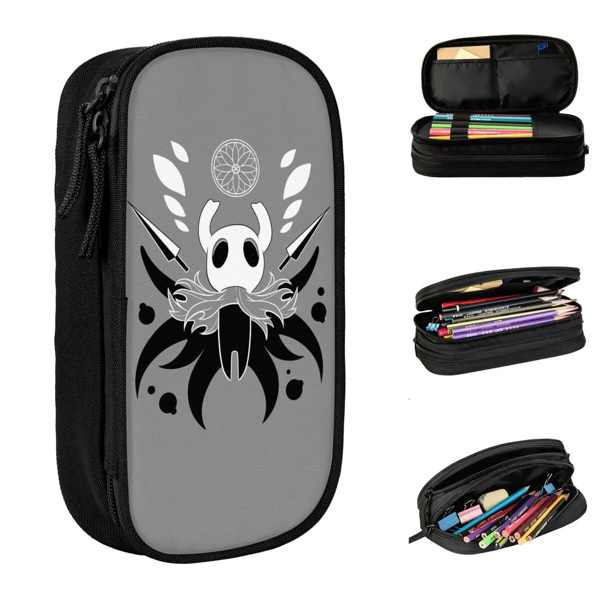 Hollow Knight Hero Of Dirtmouth Pencil Cases Pen Bags Kids Big Capacity Students School Gift pencil cases stationery box pen storage bag