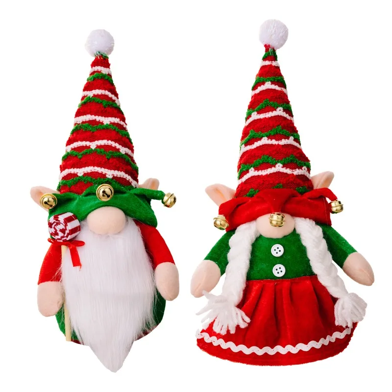 Christmas Faceless Doll With Lights Merry Christmas Decorations Xmas Gnome Doll Ornament For Home New Year Gifts