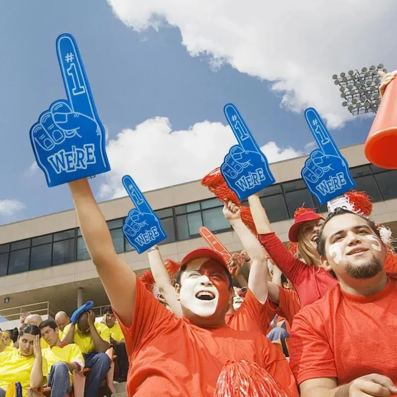 

EVA Large Foams Fingers Cheerleading Props Hand Sports Event Cheering Palm Party Props Number 1 Foam Fan Finger Sports Favors