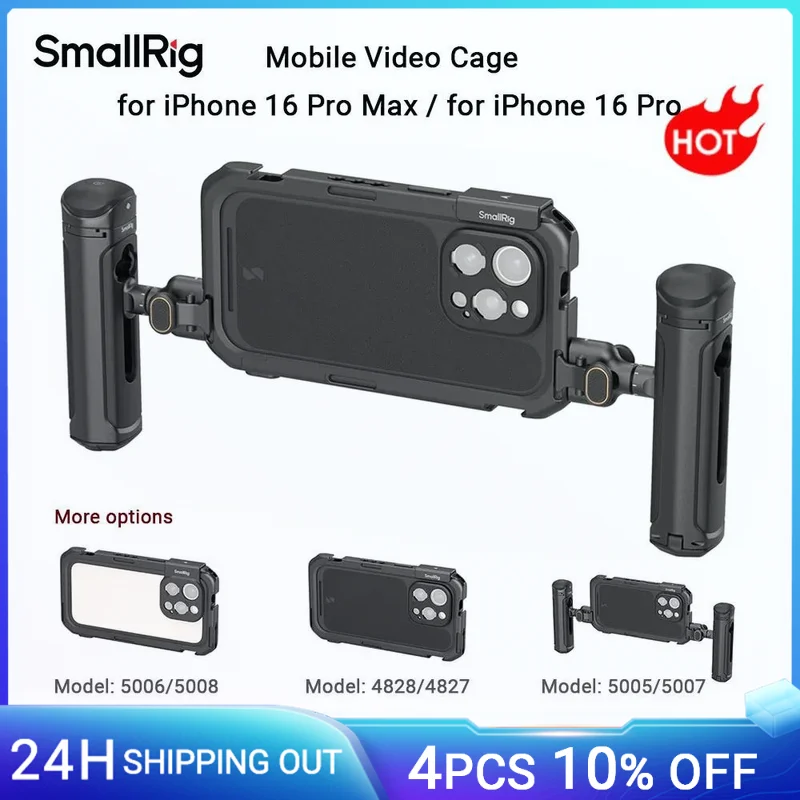 SmallRig モバイルビデオケージ for iPhone16promax iPhone 16 Pro/Max Mobile Video Cage | Filmmaking Rig