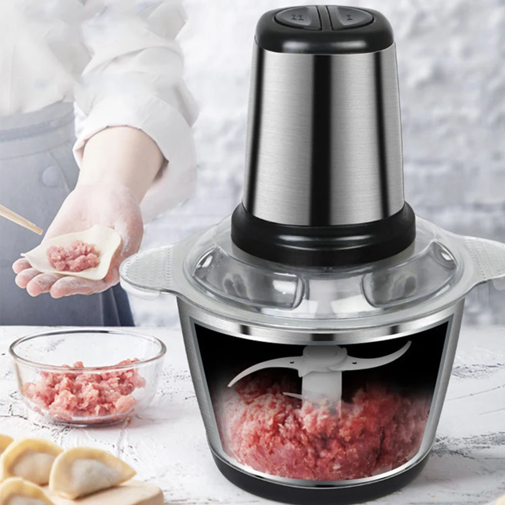 Multifunctional Electric Meat Grinder Chopper Stainless Steel Kitchen Machines Vegetable Crusher Slicer Machine Household Mixer meat grinder
