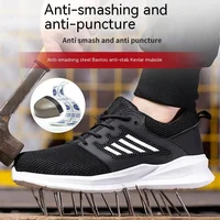 Work Sneakers Steel Toe Shoes Men Safety Shoes Puncture-Proof Work Shoes Boots Fashion Indestructible Footwear Security 2