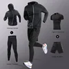 Men's Ice Fiber Quick-Dry Running & Fitness Full Set/Suit Tracksuit For Marathon, Training & Cycling，Jogging,Gym， sweatpants 6