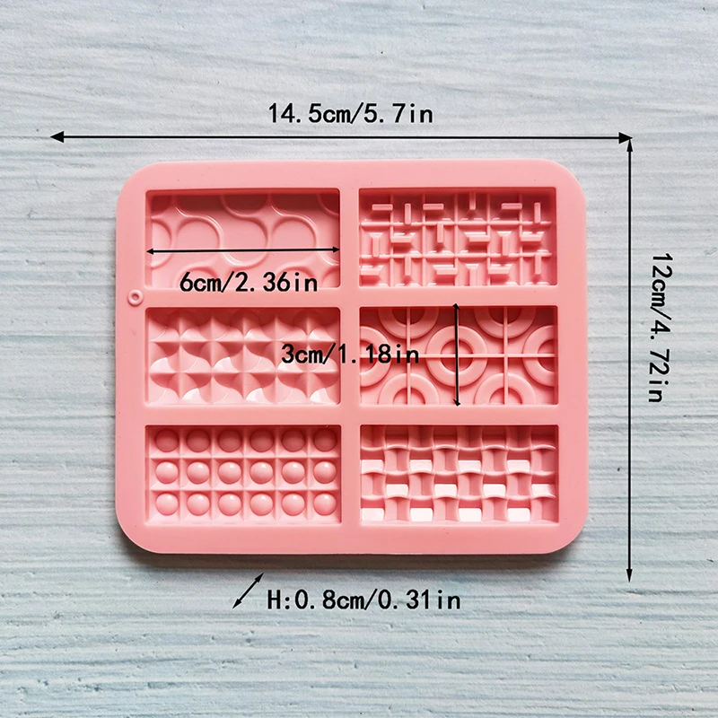 Silicone Mini Rectangular Chocolate Mold Ice Plate Mousse Cake Decoration Baking Mold Biscuit Jelly Candy Tools DIY Kitchen