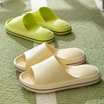 ⁦Summer Slippers EVA Bath Sports Slides Unisex Sneaker Women Flip-flop Indoor Sandals Loafer Tапочки Zapatillas шлепанцы мужские⁩ – תמונה ⁦2⁩