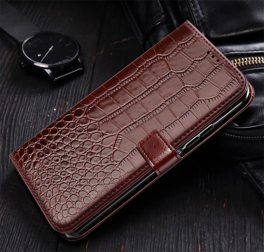 Leather Flip Wallet Phone Case with Stand and Card Holder