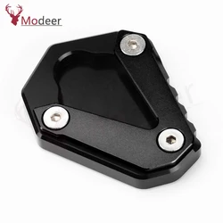 Premium CNC Aluminum Motorcycle Kickstand Side Stand Enlarger Extension (Black no logo)
