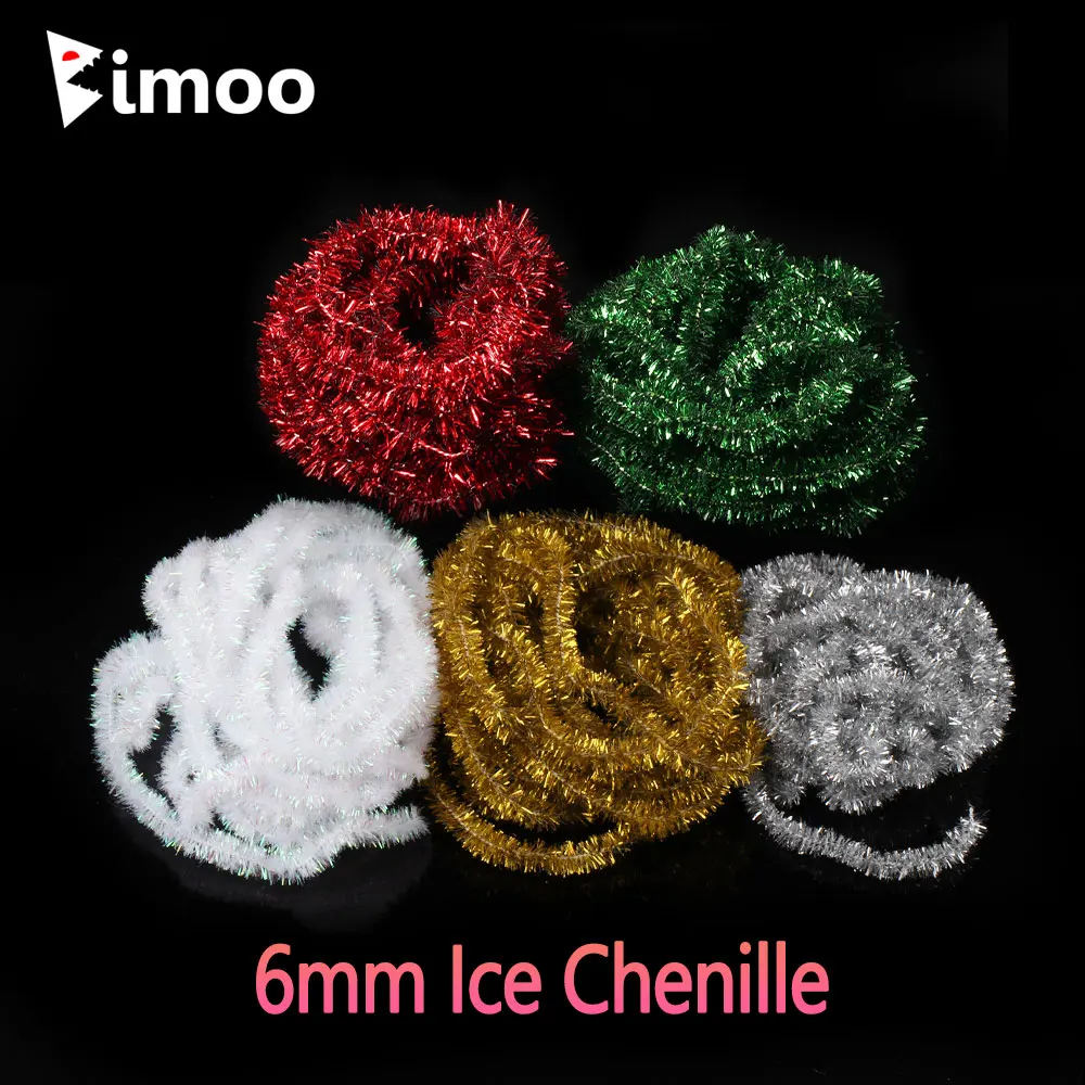 Bimoo Thick Fly Tying Ice Ciniglia Materiale Per Nymphs Streamer Fly Marabou Jig Ice Jig Mosche Pesca In Mare Bass Pike Lures
