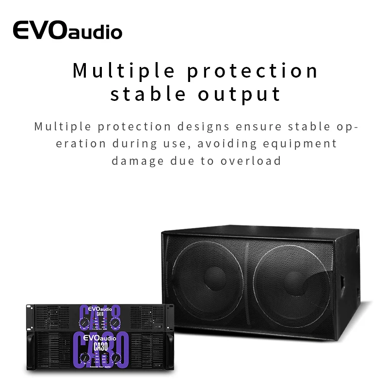 CA20 Two-stage Class H 500 Watt 2ch Bass Audio Power Amplifier Board Module For Active Speaker