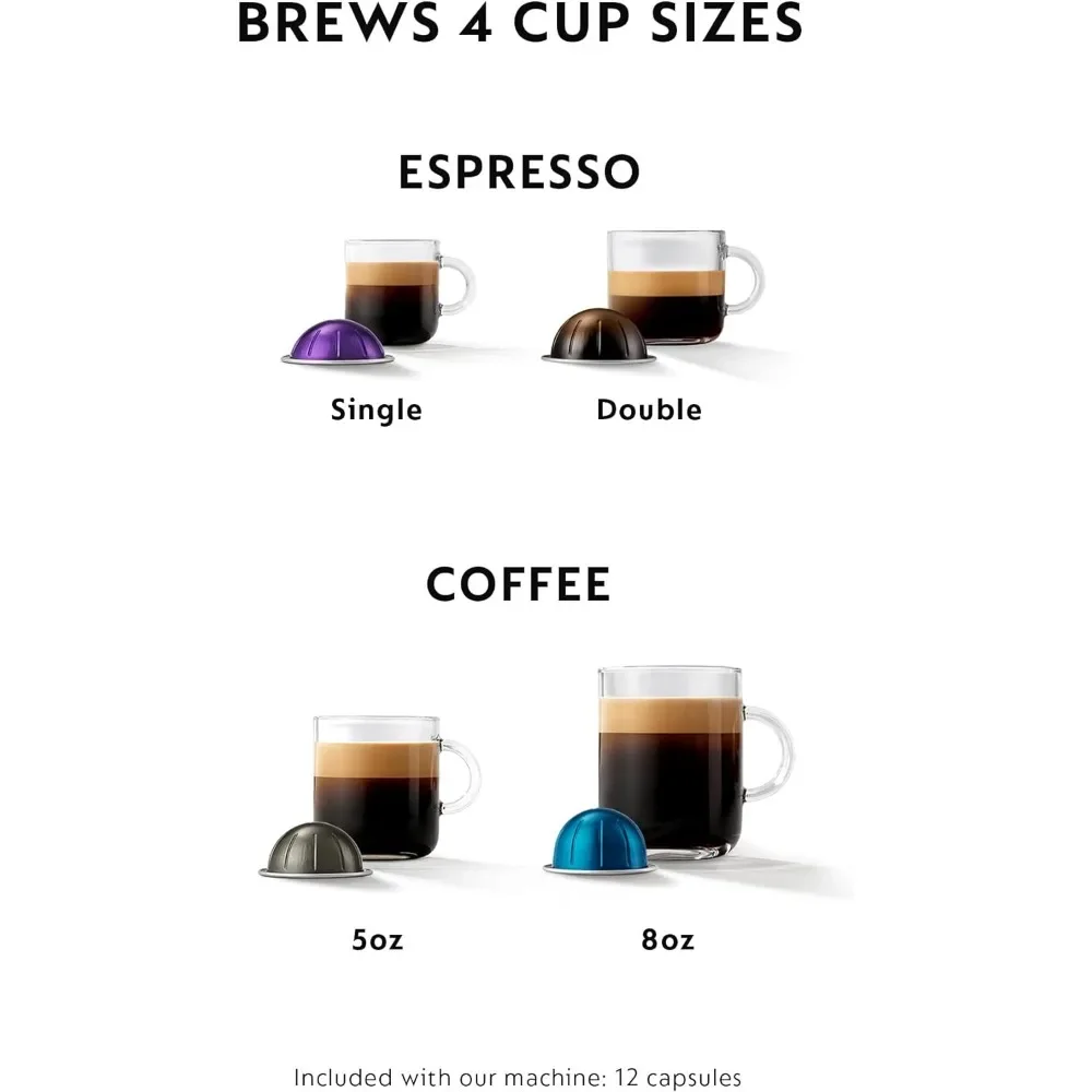 Coffee and Espresso Machine 5 Fluid Ounces Grey Coffee Makers of Capsules Maker Capsule Italian Kitchen Appliances Home 6