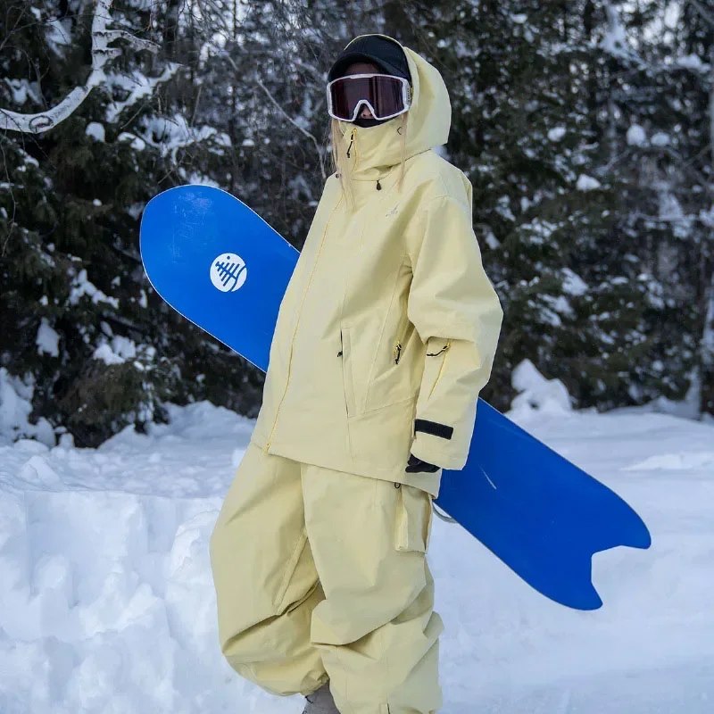 Loose Winter Warm Ski Jackets New Women Men's Skiing Clothing Tops 3L Snowboarding Overcoats Outdoor Thickened Windproof