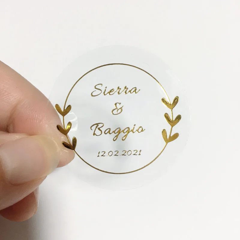 Transfer Sticker Transparent Gold Waterproof Sticker Decal