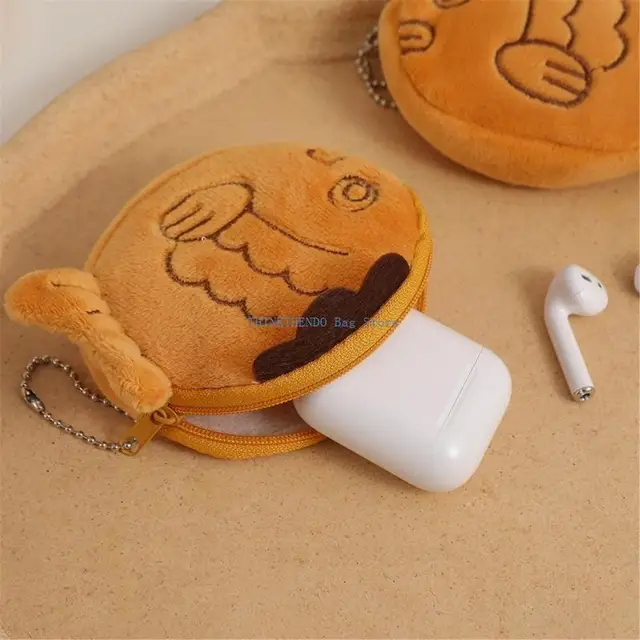 Monedero de pescado de peluche Emoape