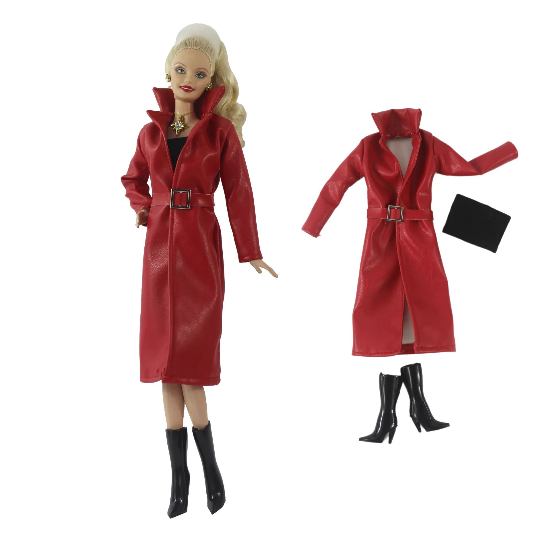 

Fashion Leather outsuit for 30cm BJD Barbie Blyth 1/6 MH CD FR SD Kurhn Doll Clothes Figure Costume Toy Accessories