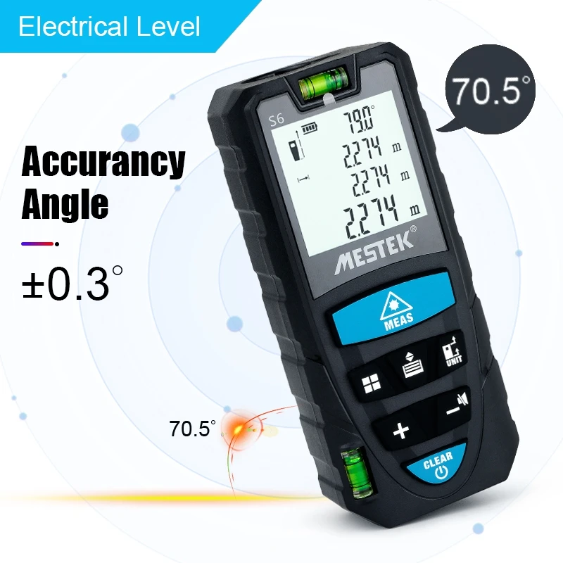 MESTEK 50M/100M Laser Rangefinder Laser Distance Meter Diastimeter Digital Roulette Trena Measure Tape Medidor Range Finder laser rangefinder distance meter