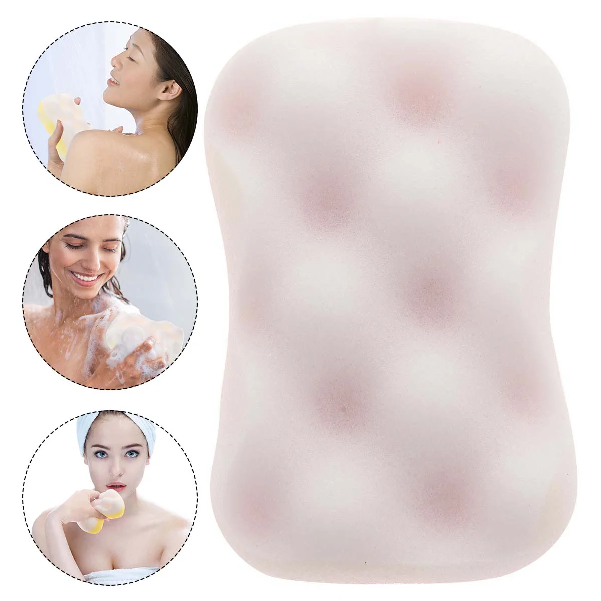 

Shower Bath Brushes Bath Sponge Skin-Friendly Sponges Scrubbers Bathing Tools For Bathroom Home (Random Color)