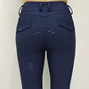 MXLLINA Full Silicone Competition Horse Riding Tights Pocket Women Training Horseback Breeches Riding Pants Equestrian Leggings 1
