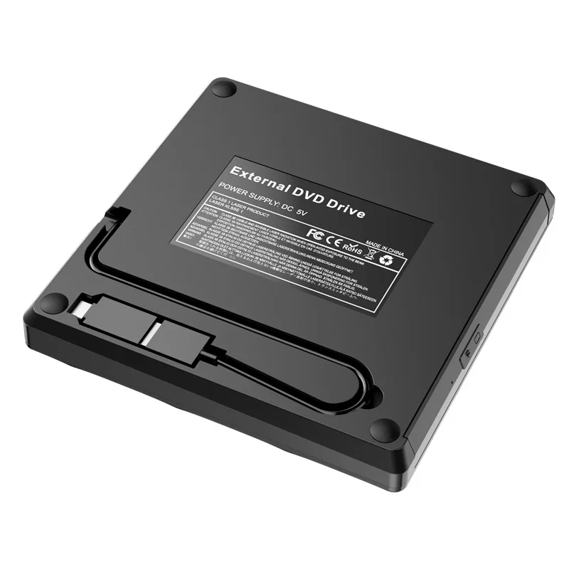 DVD Player CD Player External DVD Player USB 3.0 type-c CD DVD Portable Disc Drive CD Burner Reader for Laptop Desktop PC Windows Linux OS Apple Mac